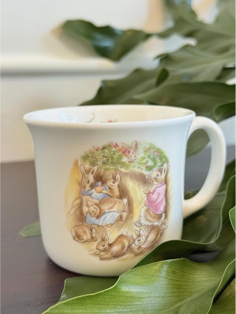 1986 Royal Albert Flopsy Bunnies Mug | Beatrix Potter Bone China Cup